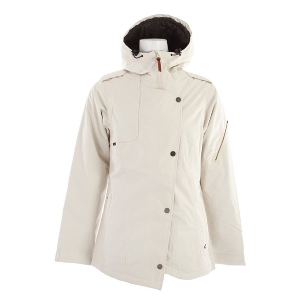 Women's Cream Hooded Jacket
